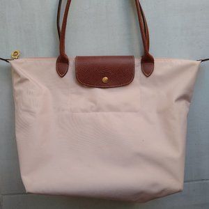 Longchamp Le Pliage pink tote